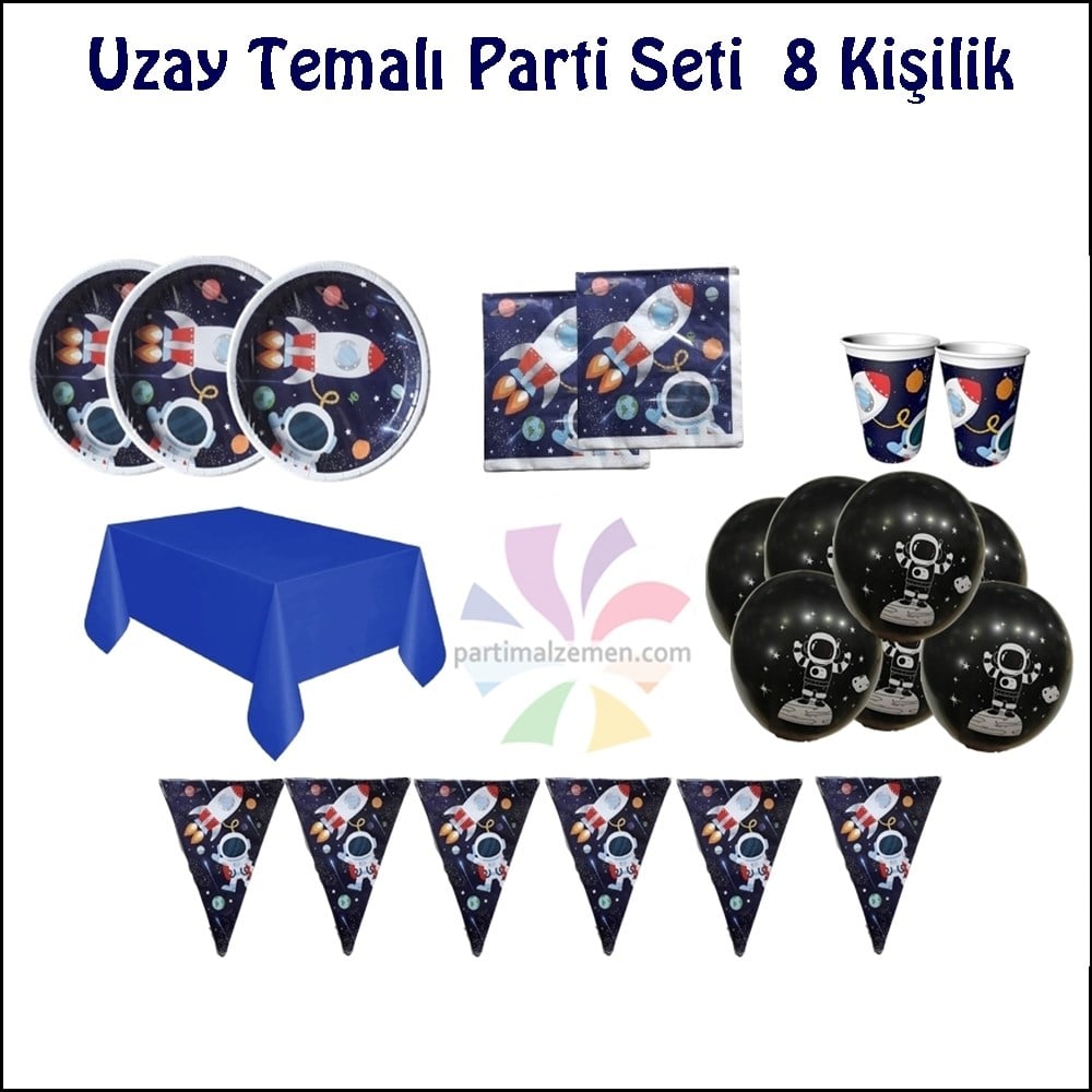 Uzay Temalı Parti Seti