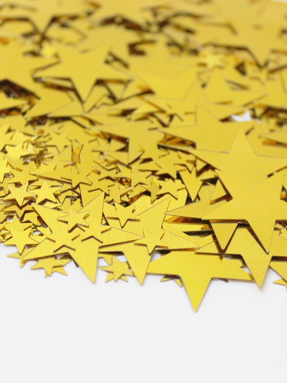 Metalize Yıldız Pul Konfeti Balon Pulu Altın Renk