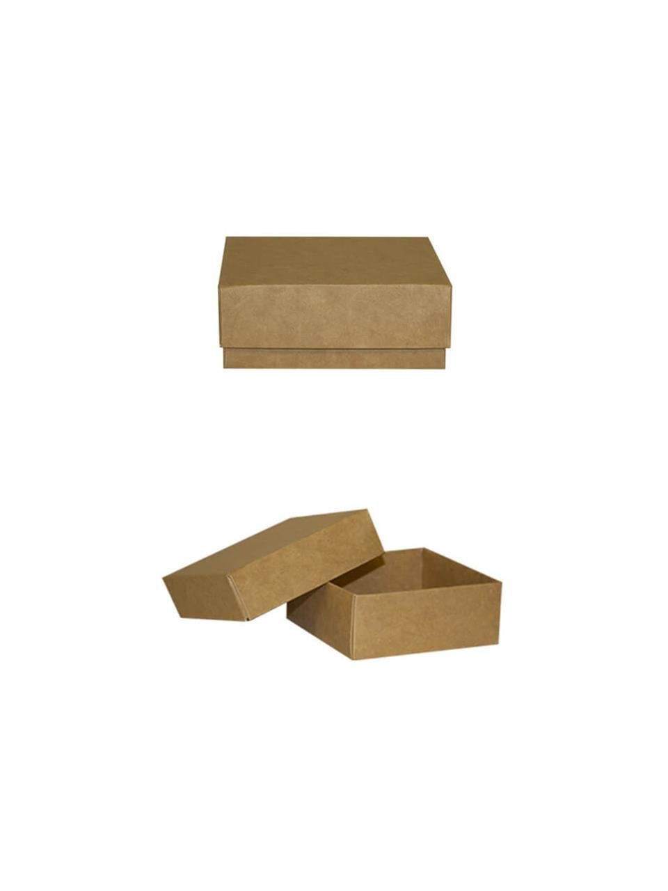 Karton Kapaklı Kutu 10X10X4 Cm 12'Li