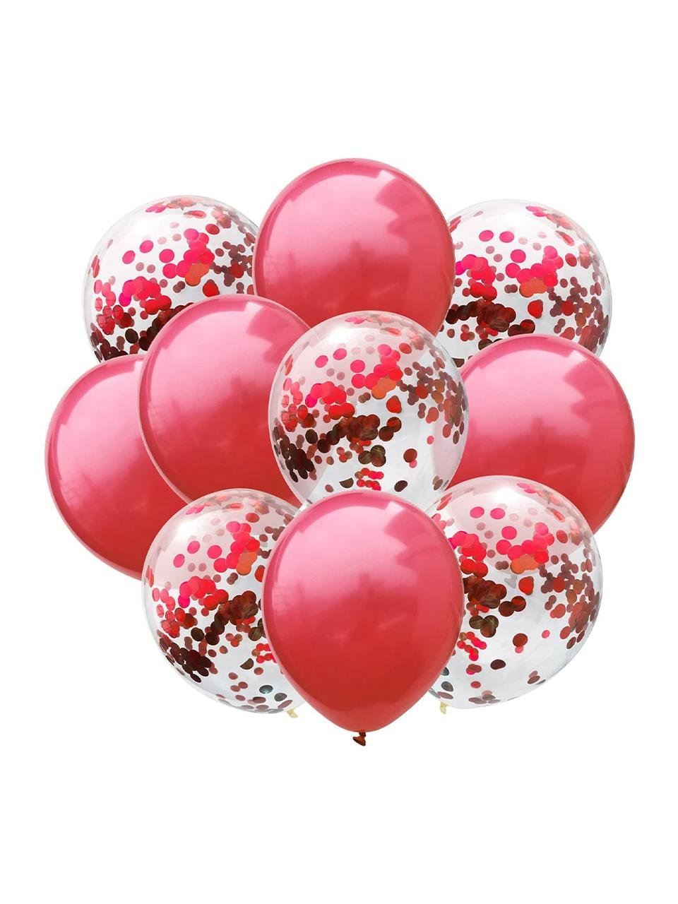 Balon Pulu Metalize Pul Konfeti Kırmızı