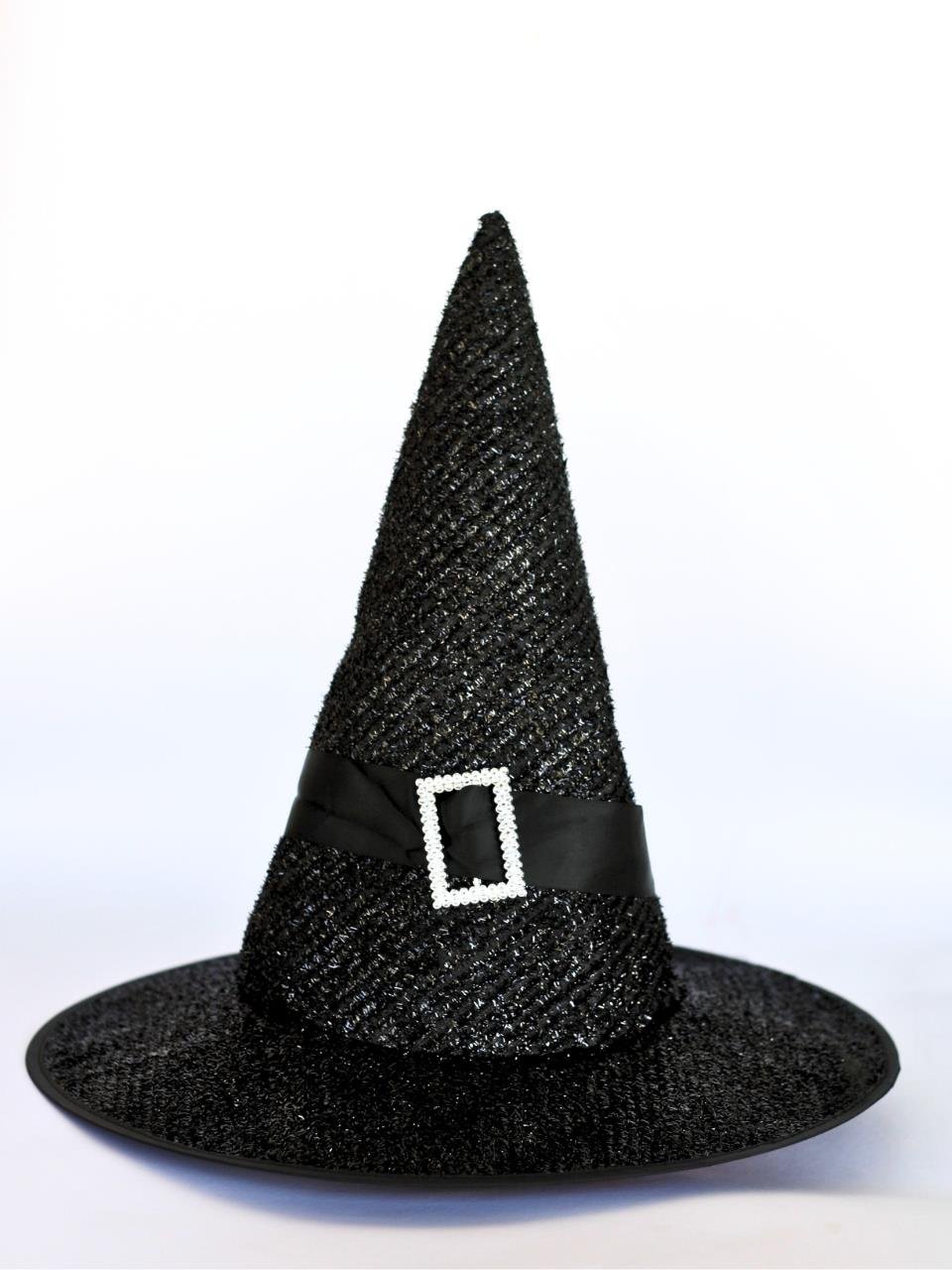 Cadılar Bayramı Cadı Şapkası Halloween Parti Kostüm Aksesuarı Siyah 