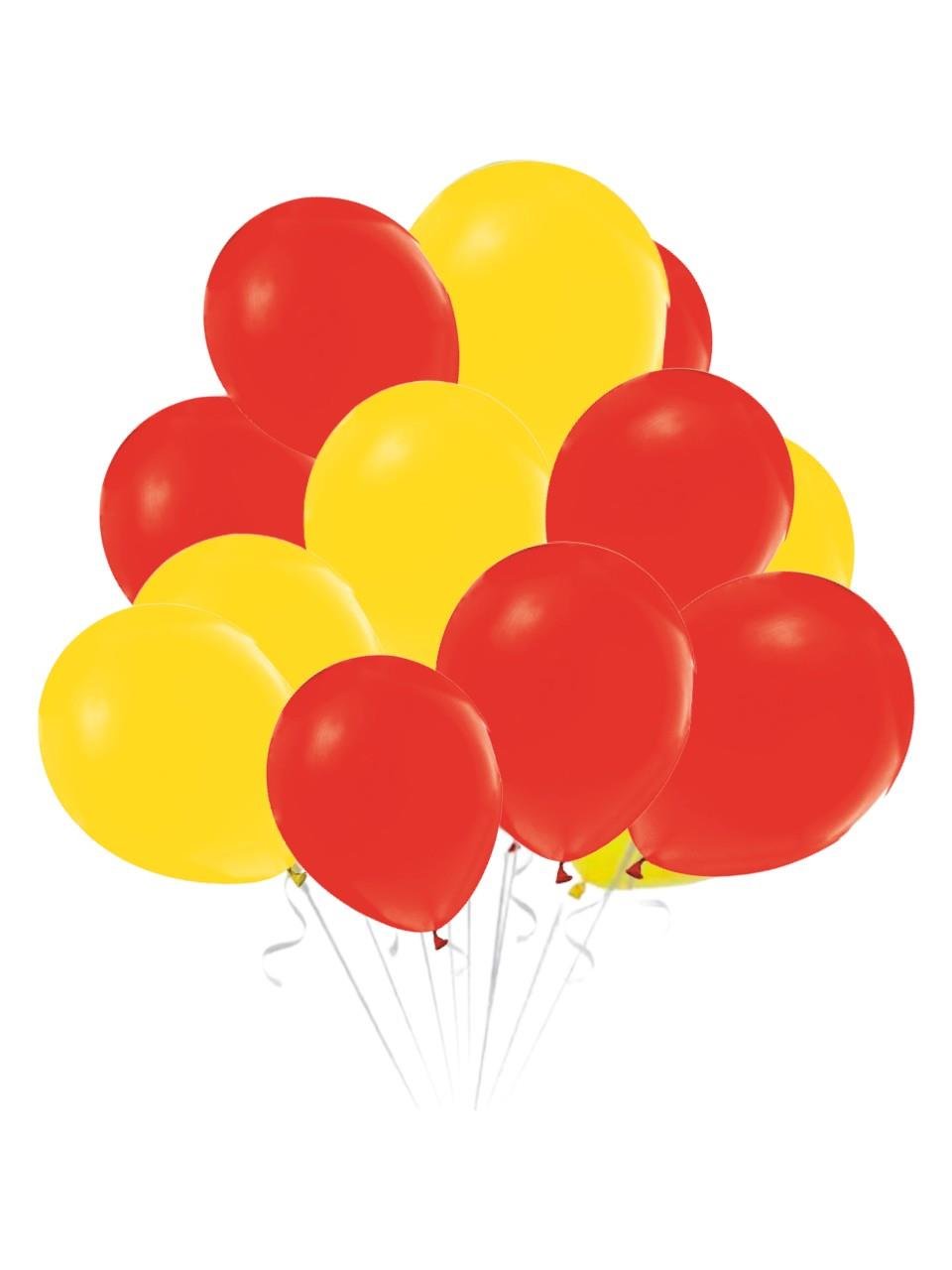 Sarı Kırmızı Balon 10'lu 12”