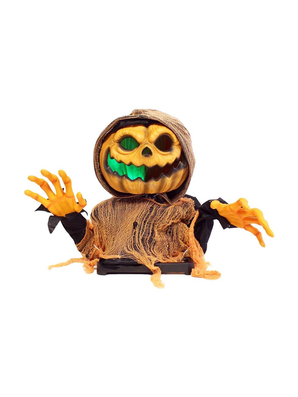 Cadılar Bayramı Hayalet Balkabağı Hareketli Müzikli Halloween Masa Üstü Parti Dekoru