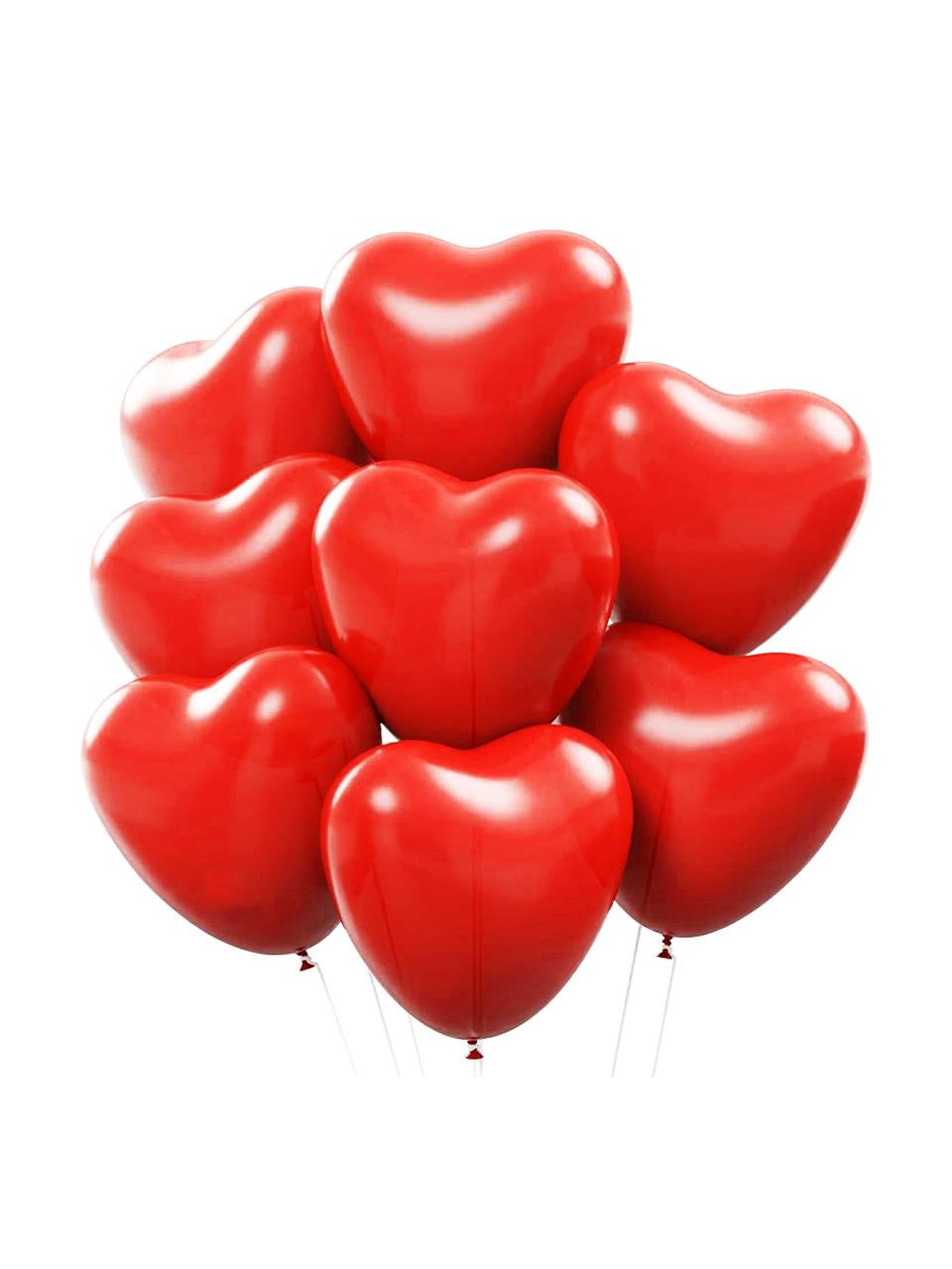 Kalp Balon Kırmızı Lateks 25'li