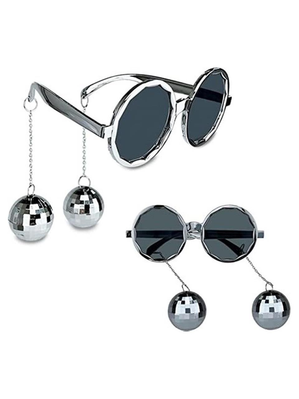 Doğum Günü Parti Gözlüğü Küpeli Gözlük Gümüş