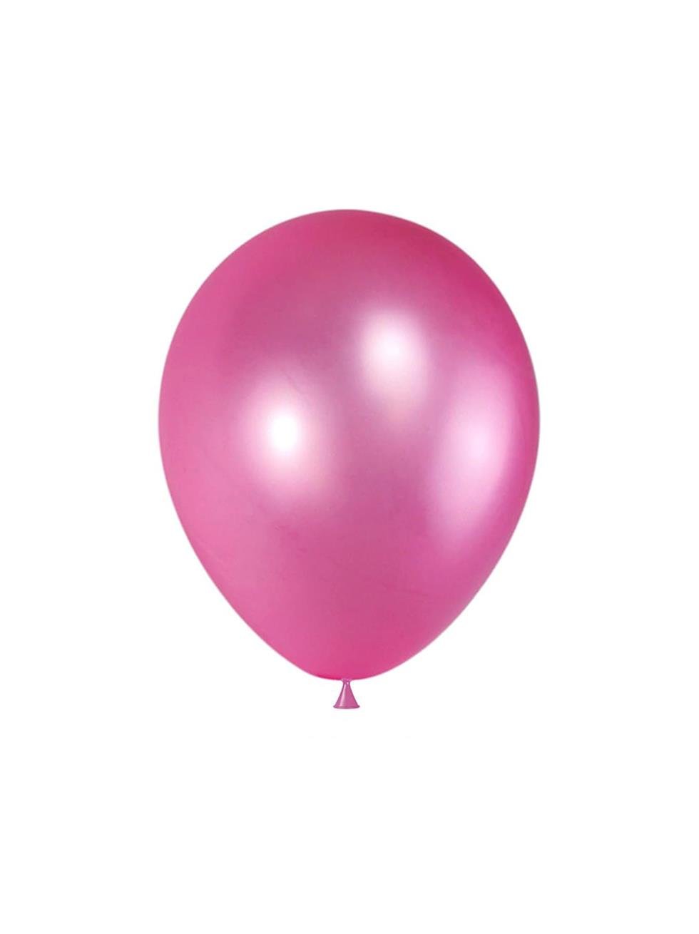 Fuşya Metalik Balon 10'Lu 12