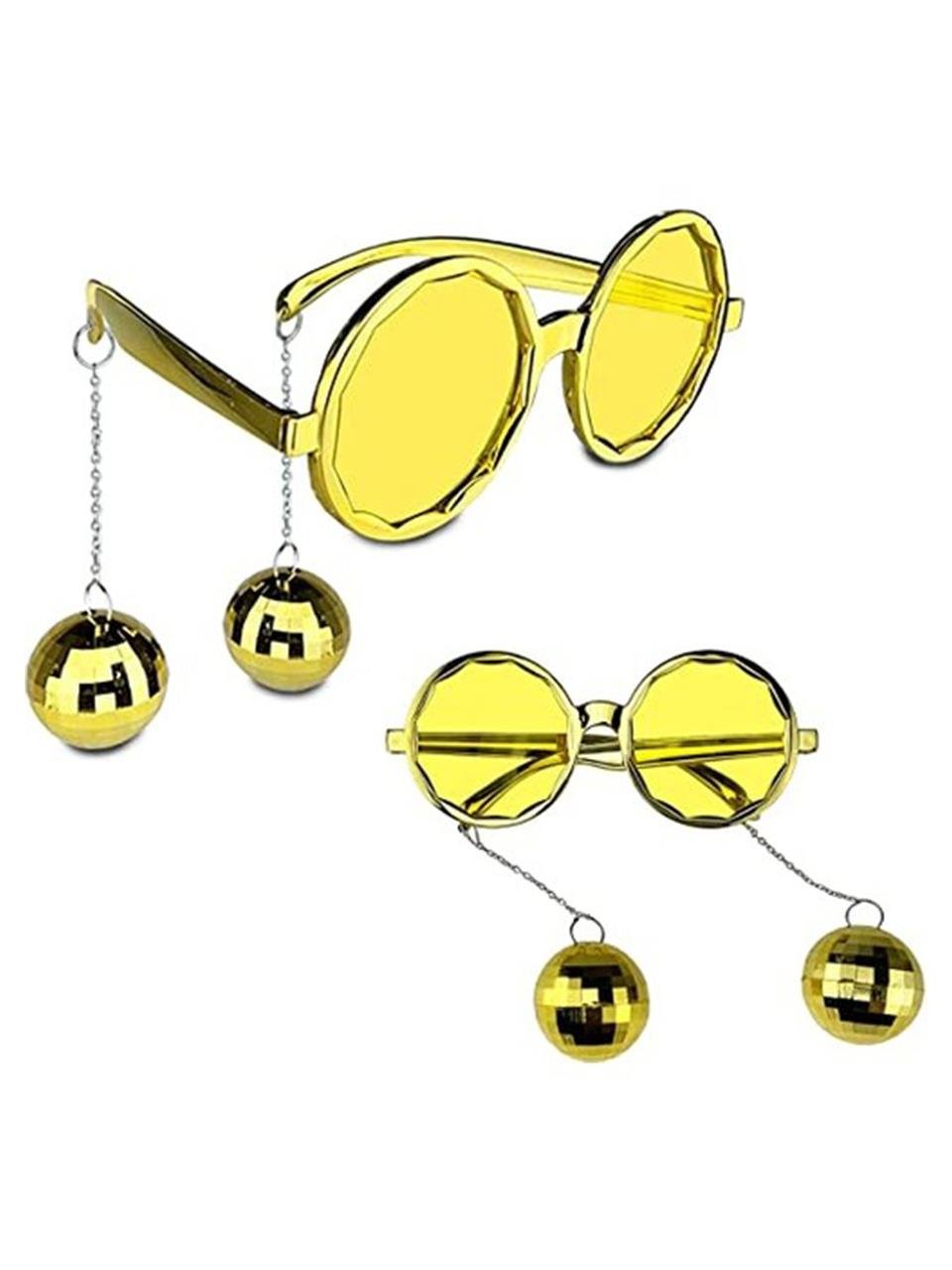 Doğum Günü Parti Gözlüğü Küpeli Gözlük Sarı