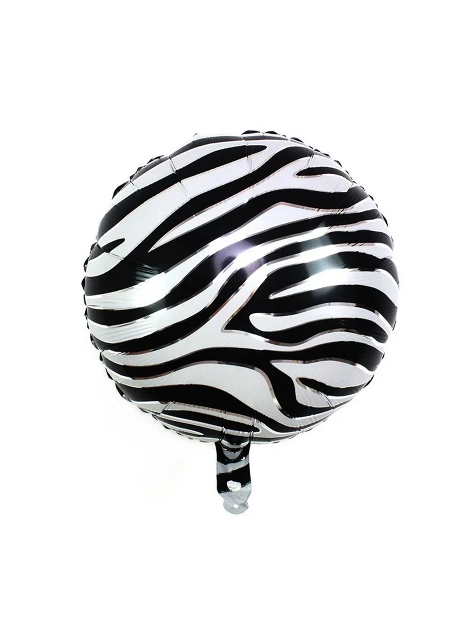 Zebra Desenli Folyo Balon Safari Temalı Doğum Günü Parti Balonu 45 cm