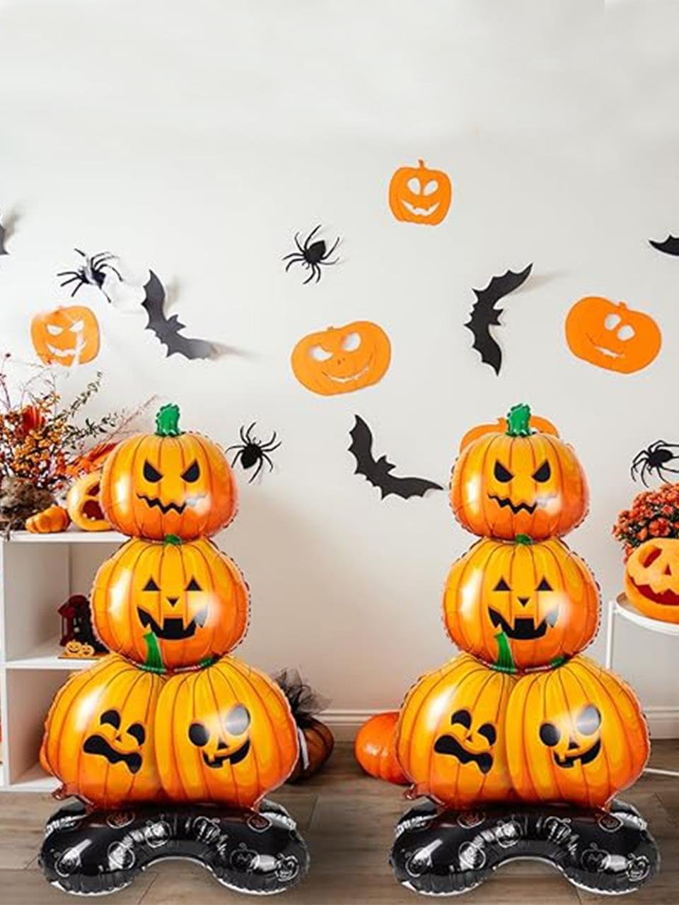 Halloween Ayaklı Balkabağı Folyo Balon Cadılar Bayramı Parti Balonu 109 cm