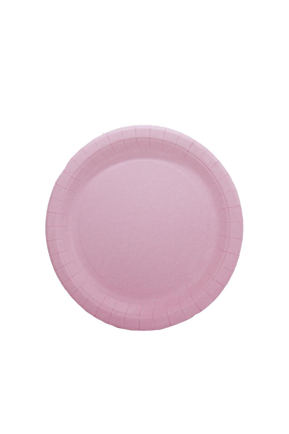 Karton Tabak Bardak Set Doğum Günü Parti Seti Pembe 8 Adet 