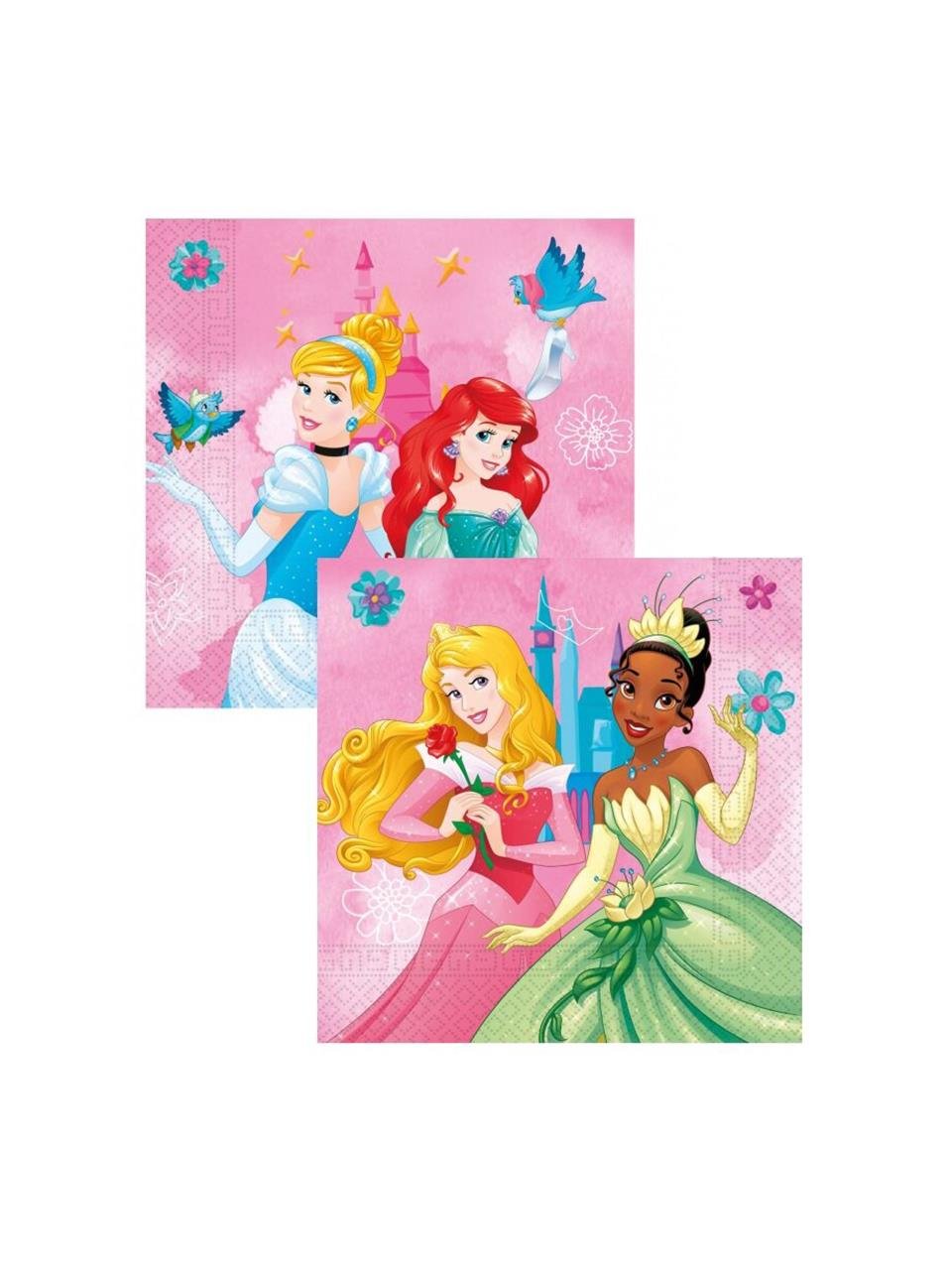 Prensesler Temalı Peçete Doğum Günü Parti Peçetesi