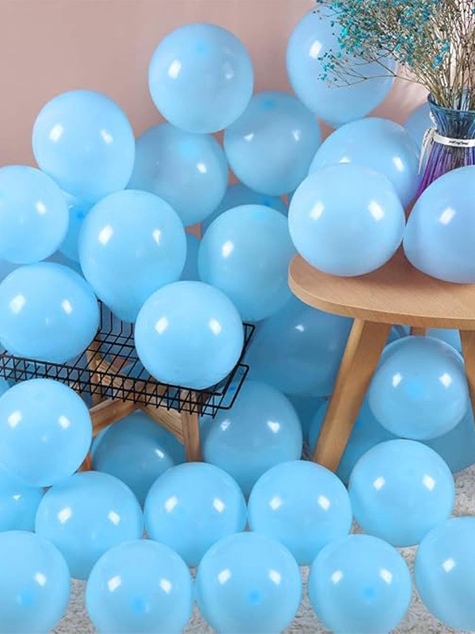 Açık Mavi Lateks Mini Balon 5 inc 12 cm 100'lü