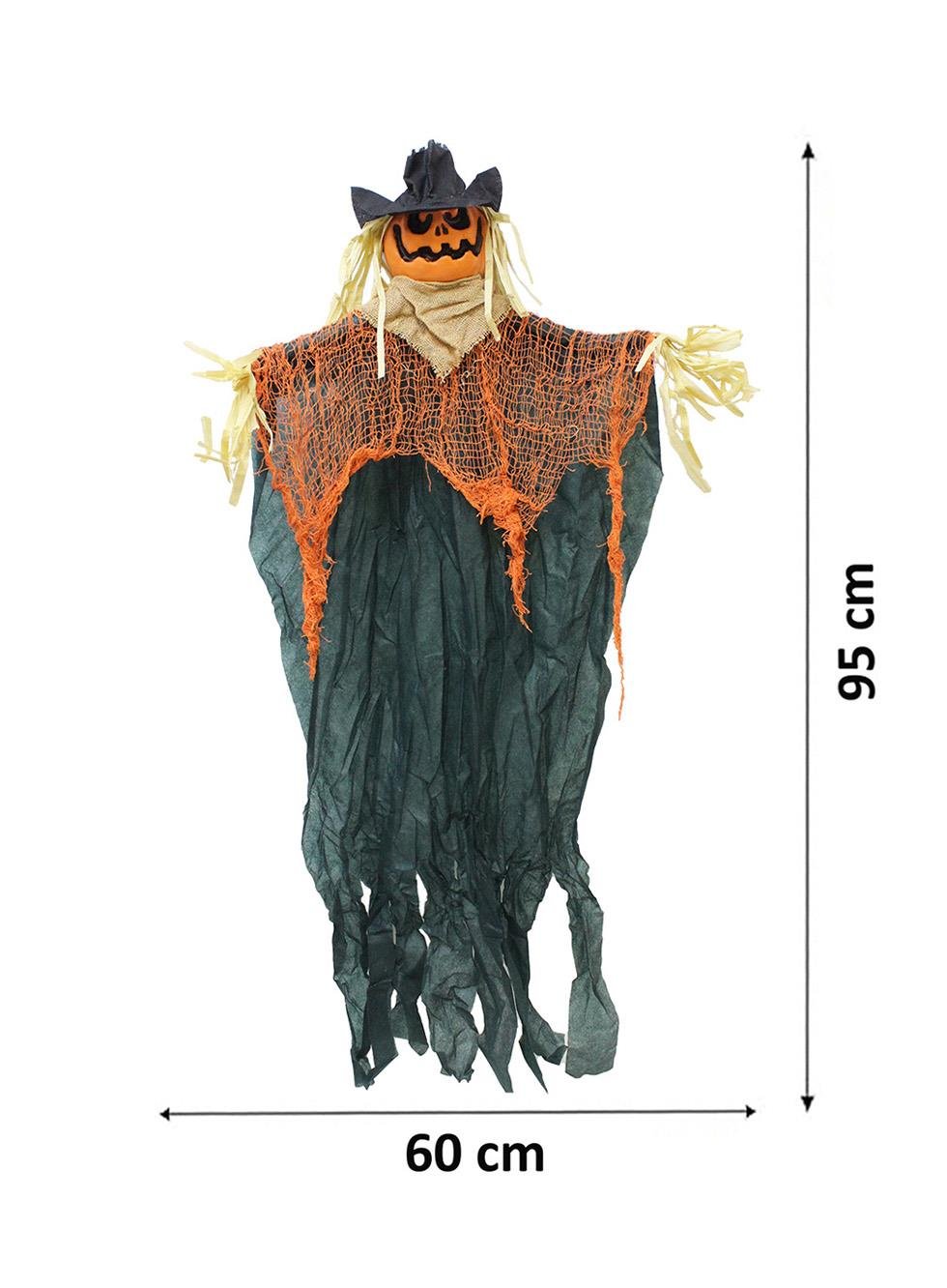 Cadılar Bayramı Balkabağı Korkuluk  Asılabilir Halloween Parti Dekoru 95 cm