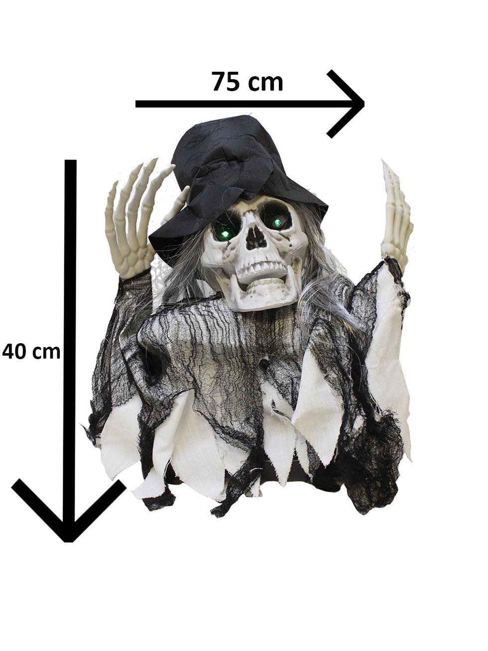 Cadılar Bayramı Hayalet İskelet Hareketli Müzikli Halloween Masa Üstü Parti Dekoru