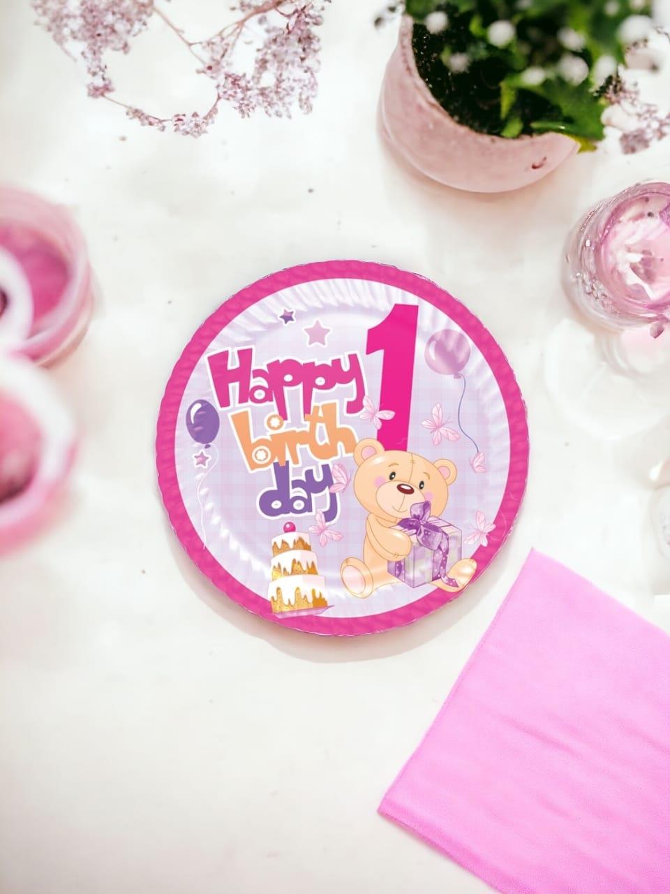 Party Dreams Karton Tabak 1 Yaş Kız