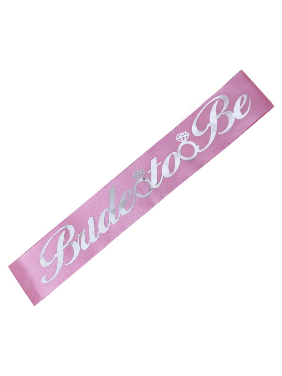 Bride To Be Kuşak Bekarlığa Veda Parti Aksesuarı Pembe Üzeri Gümüş