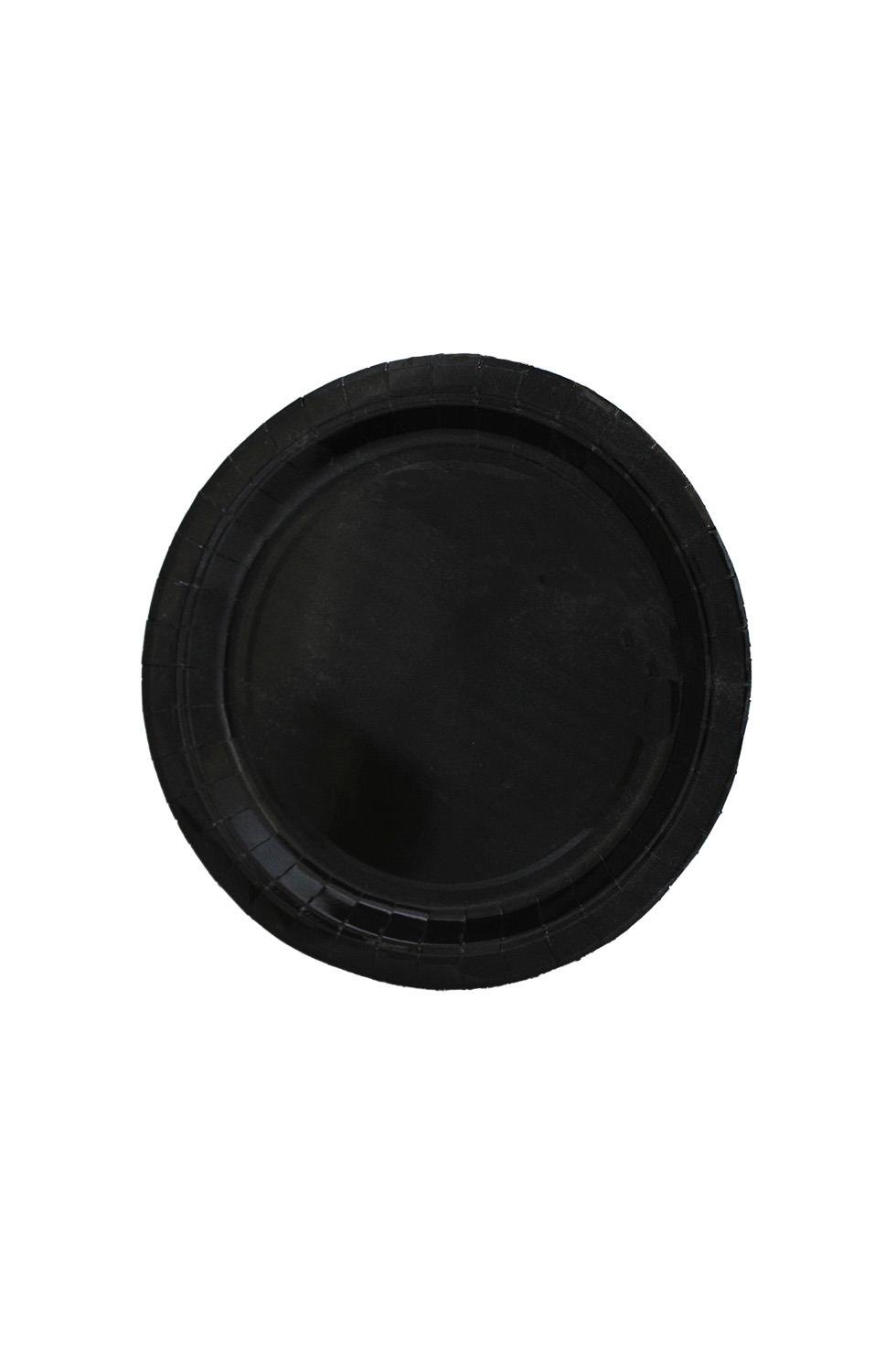 Karton Tabak Bardak Set Doğum Günü Parti Seti Siyah 8 Adet 