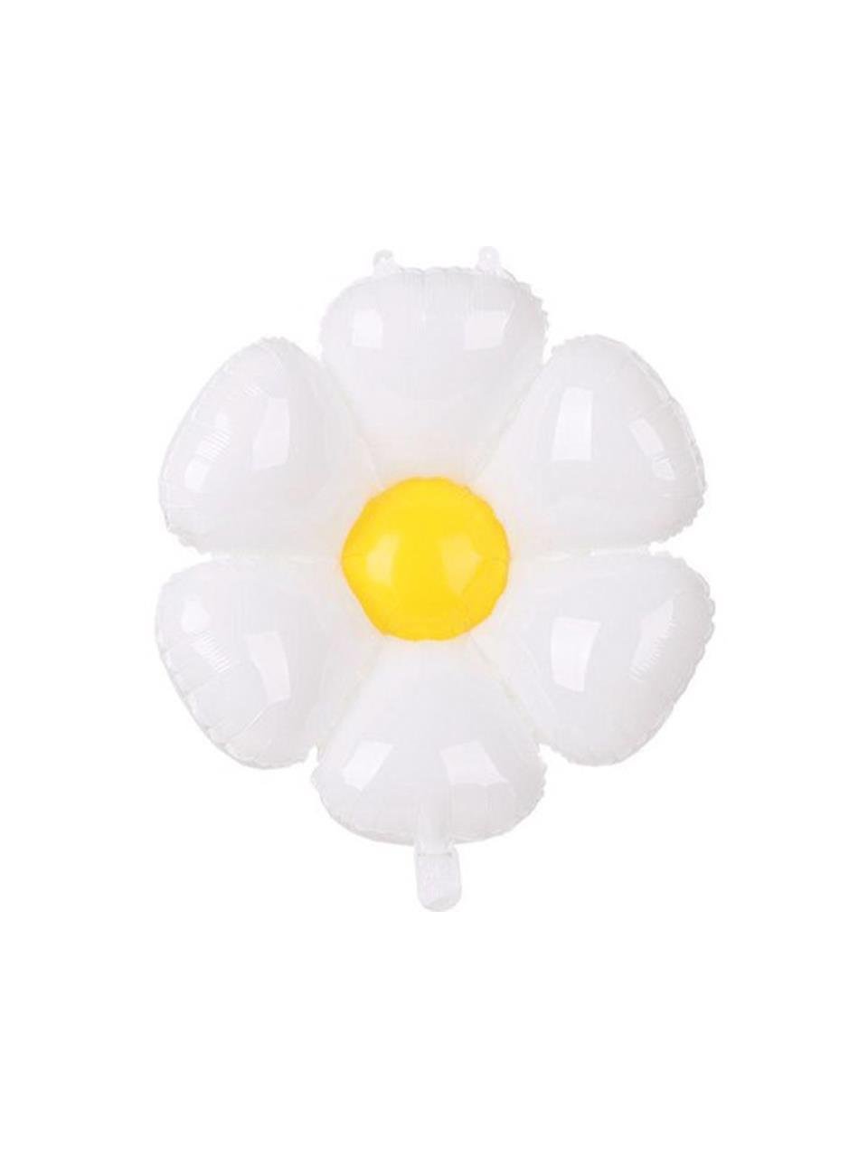 Papatya Folyo Balon Doğum Günü Parti Balonu Beyaz 50 cm