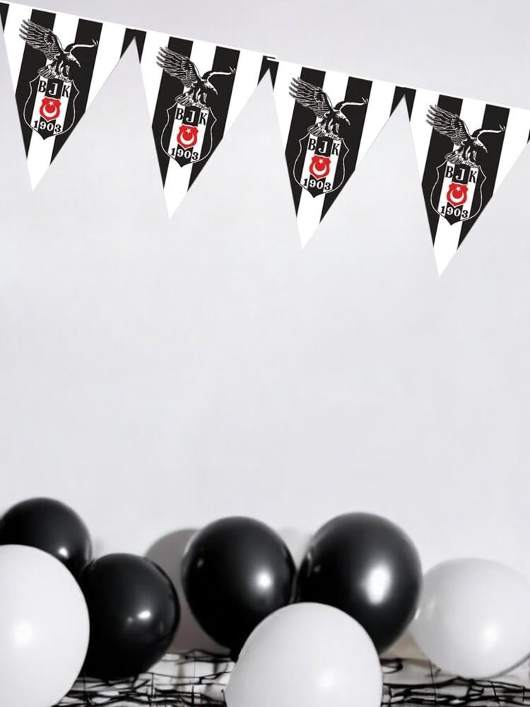 Beşiktaş Üçgen Bayrak Set