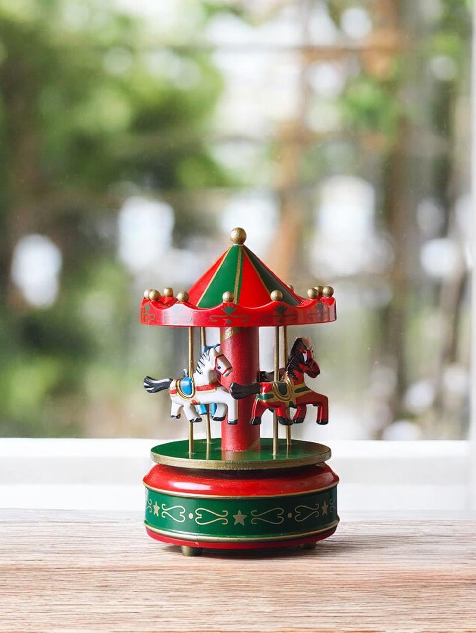 Yılbaşı Hediyelik Dekor Süsü Dekoratif Müzikli Atlı Karınca 18 cm