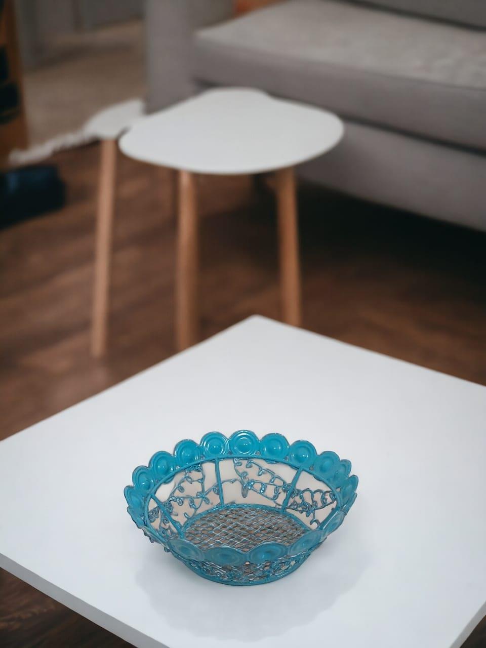 Metal Sepet 13 Cm Mavi