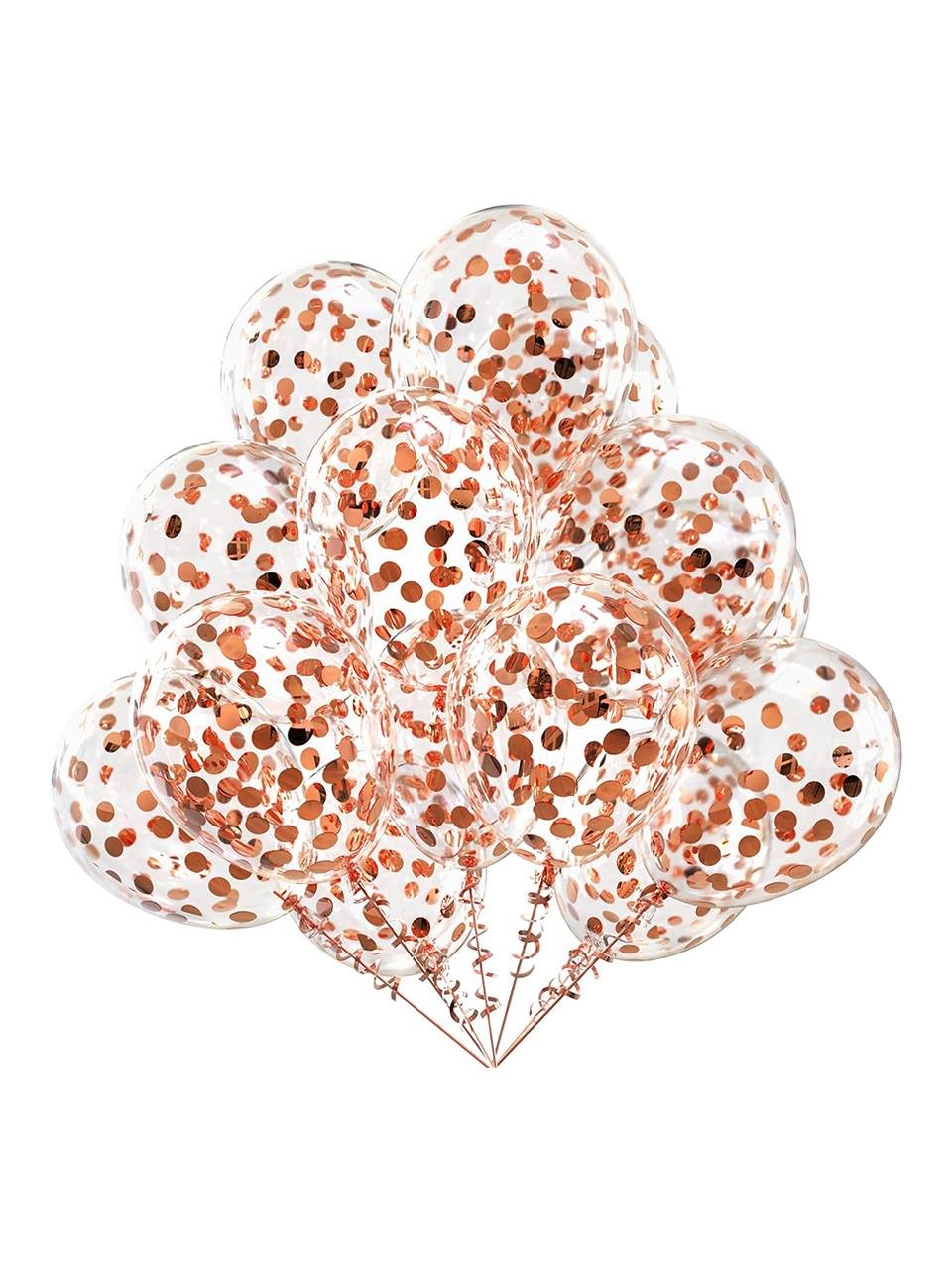 Balon Pulu Metalize Pul Konfeti Rose Gold