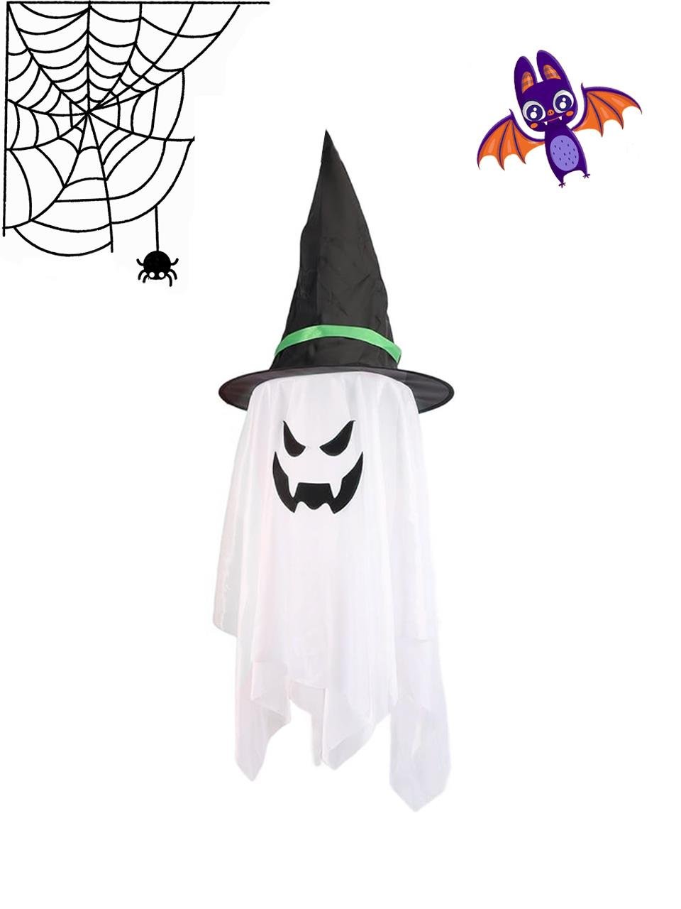 Cadılar Bayramı Şapkalı Hayalet Figürlü Asılabilir  Halloween Parti Dekoru x cm