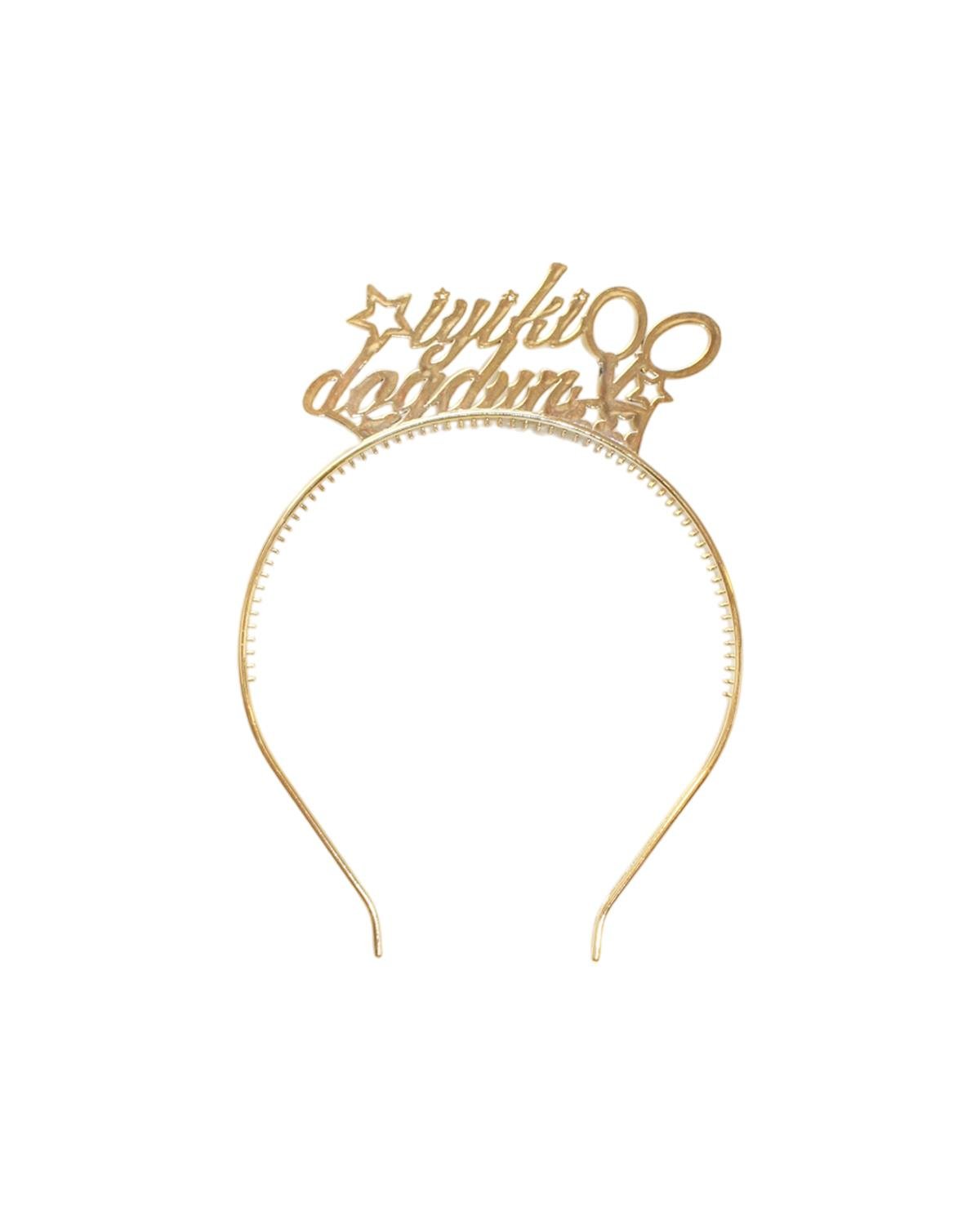 İyi Ki Doğdun Taç Gözlük Set Doğum Günü Parti Aksesuarı Gold