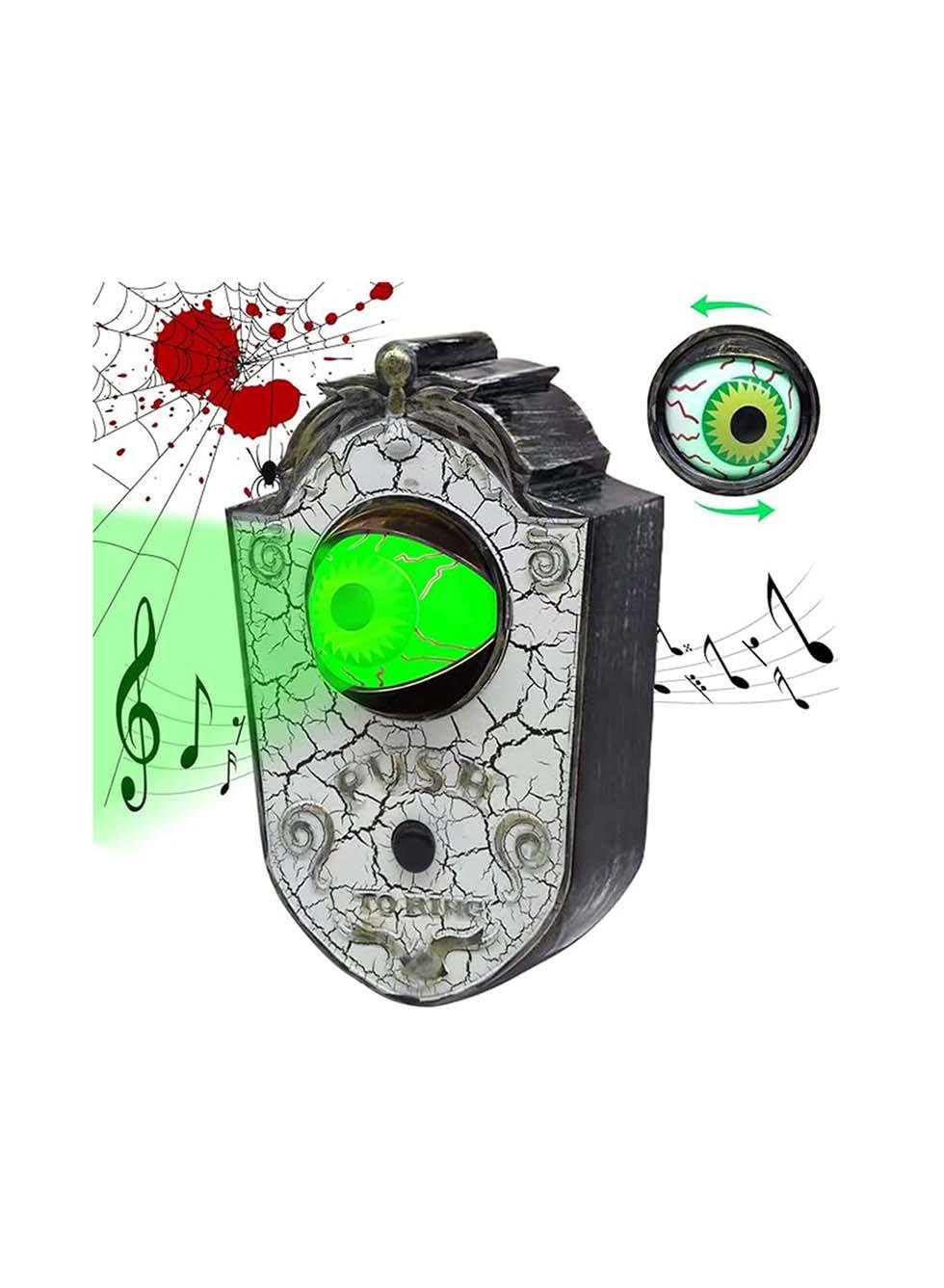 Halloween Hareketli Göz Kapı Zili Cadılar Bayramı Işıklı Sesli Parti Dekoru