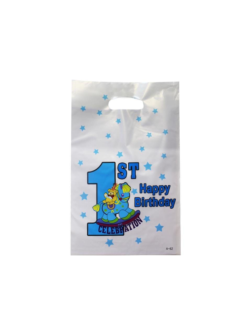 1 Yaş Plastik Çanta Mavi 10'Lu