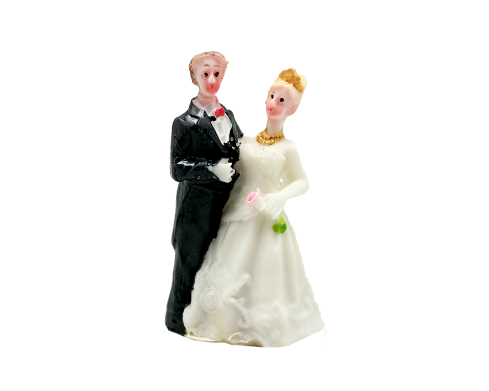 Gelin Damat Figürlü Biblo 6 Cm 50'li