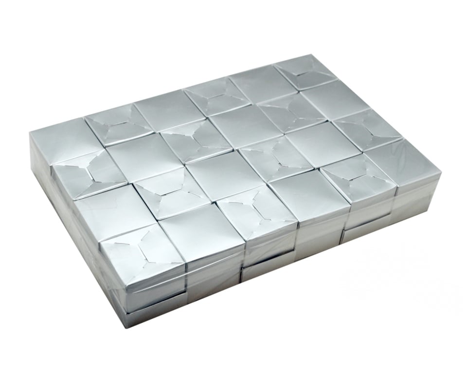 5X5CM KUTU 24'LÜ GÜMÜŞ