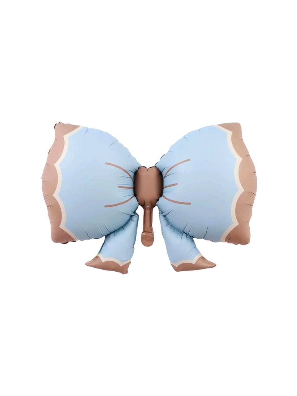 Fiyonk Figürlü Folyo Balon Retro Mavi Doğum Günü Parti Balonu 91x60 cm