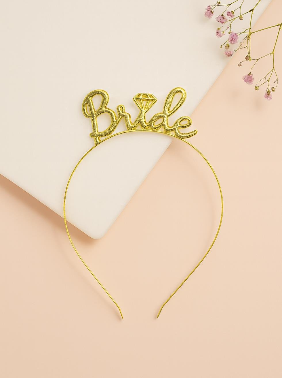 Bride Taç Bekarlığa Veda Parti Tacı Metal Gold