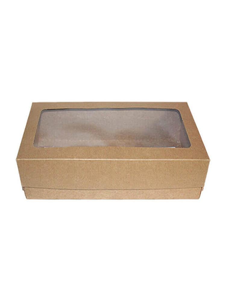 25X40X10 Cm Pencereli Kutu Kraft