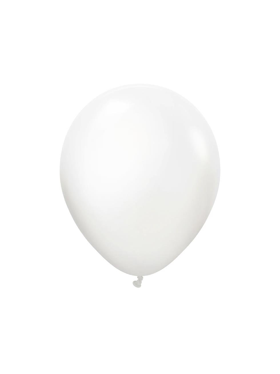 Opak Saten Kar Beyazı (Snow White) Kalisan Balon Parti Balonu 12 inc 50'li