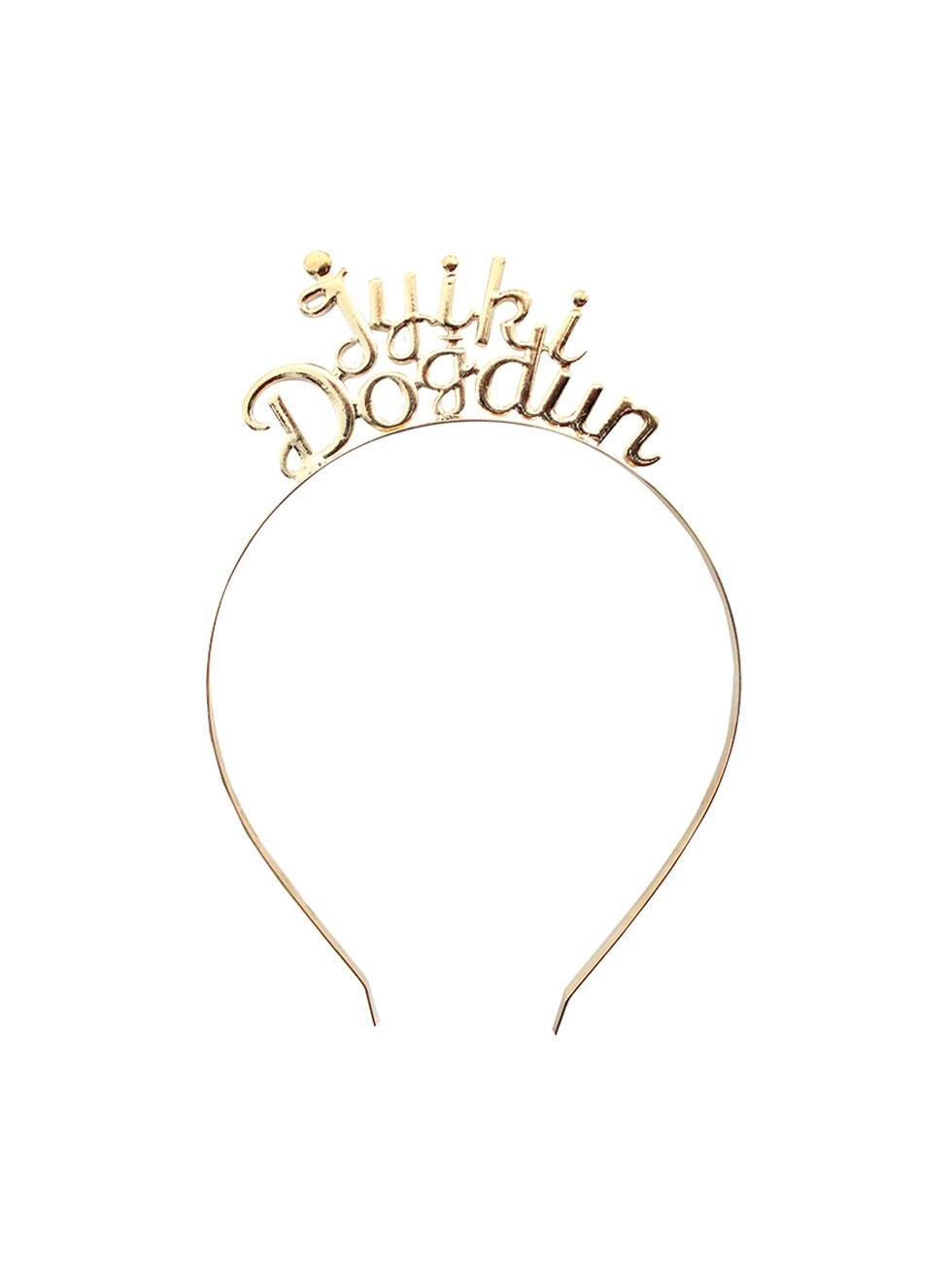 Metal İyi Ki Doğdun Taç Gold