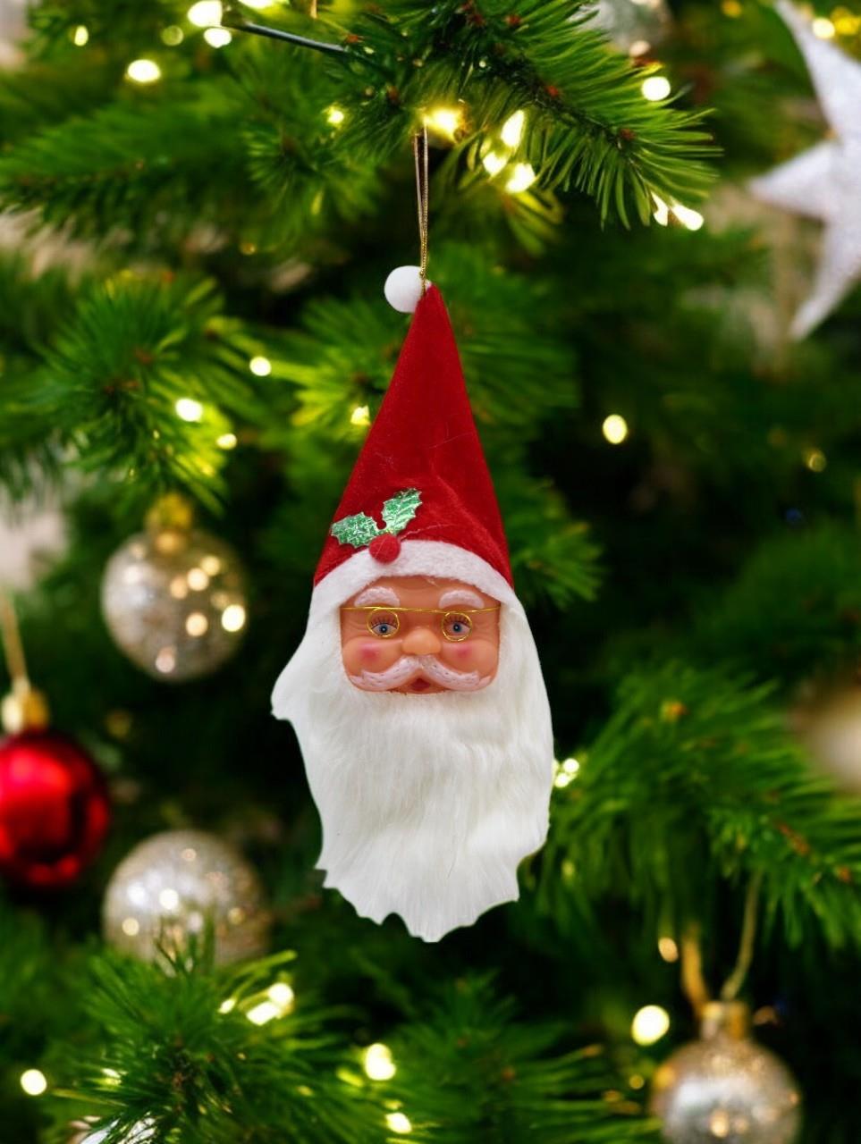 Yılbaşı Ağaç Süsü Noel Baba Asılabilir Dekoratif Süs 25 cm