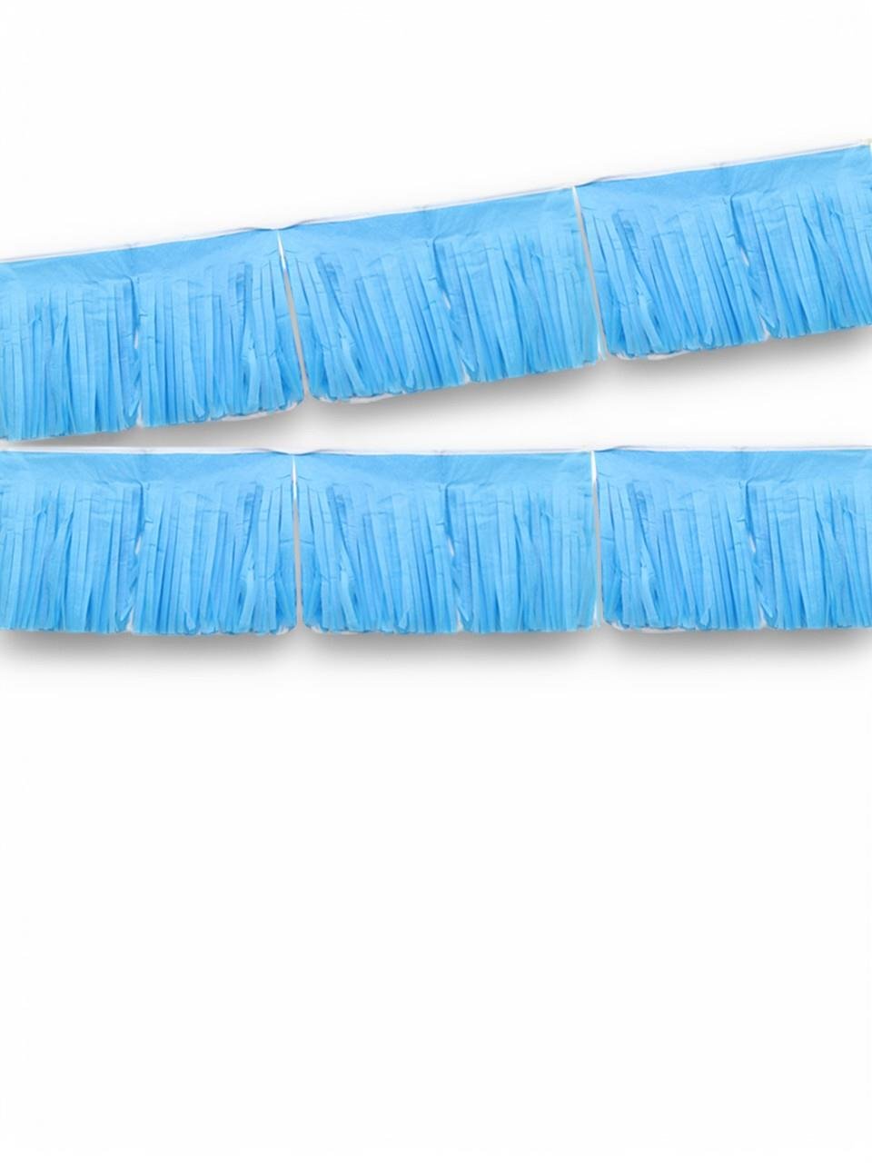 Dekoratif Püskül Süs Parti Arka Plan Süsü Mavi