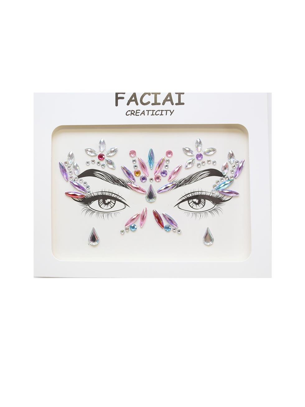 Kristal Göz Taşı Vücut Süsleme Taşı Yüz Süsleme Makyaj Taşı Karışık