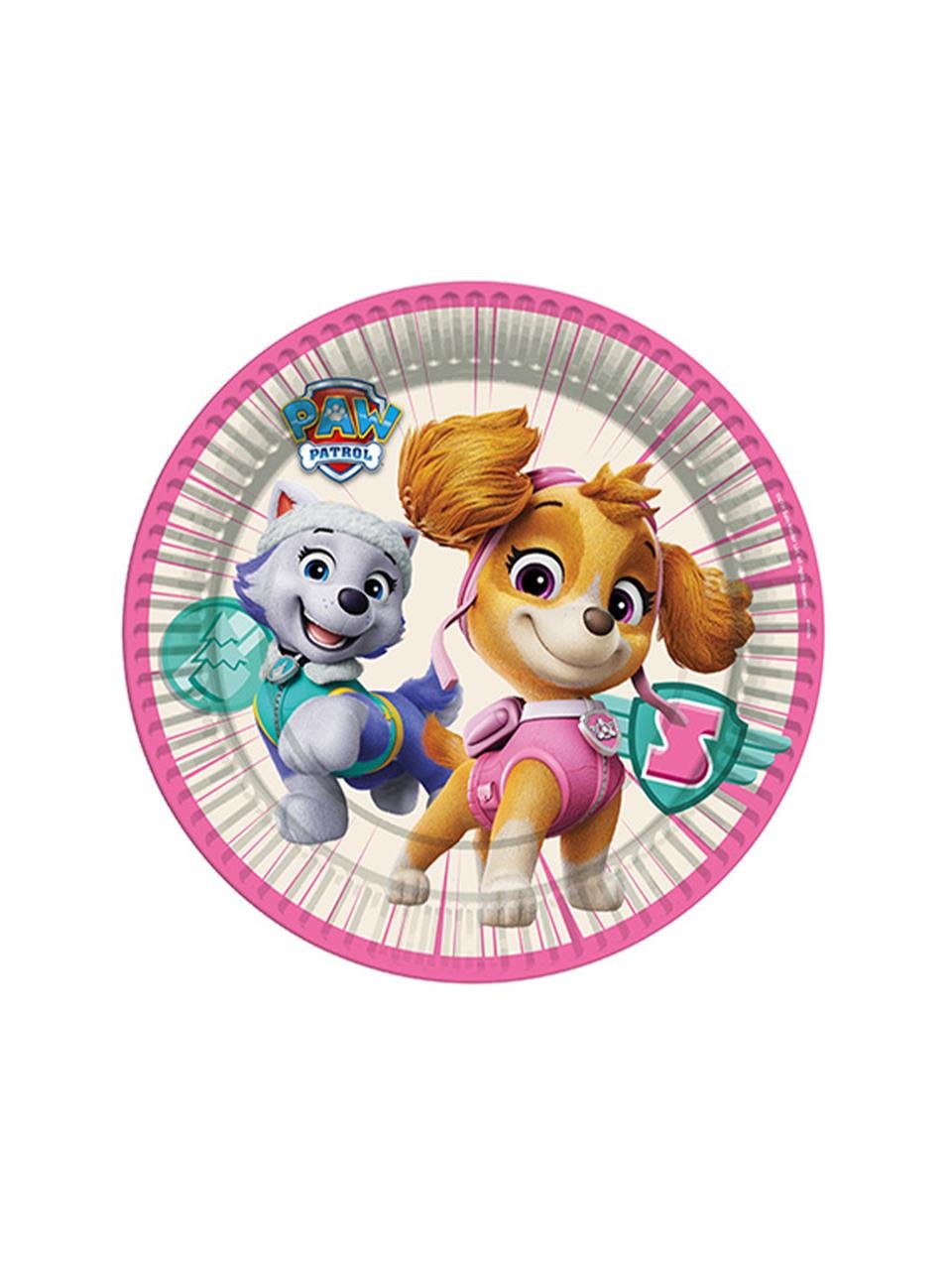 Paw Patrol Skye Temalı Tabak Doğum Günü  Karton Tabak 8'li