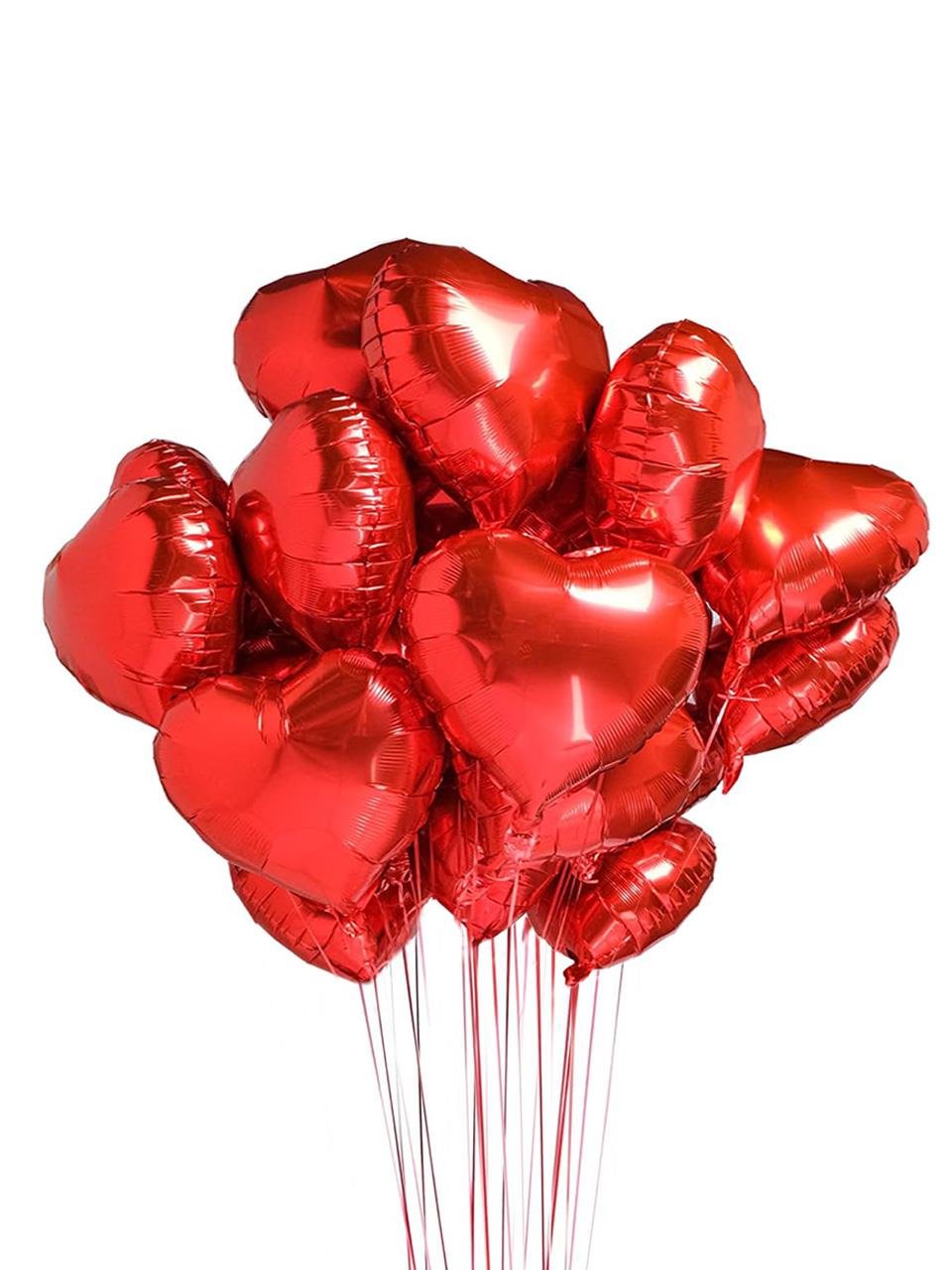 Kalp Kırmızı Folyo Balon 24