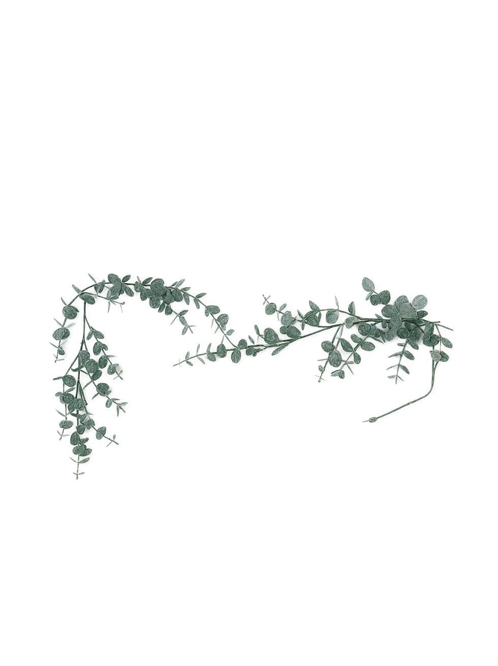 Yılbaşı Dekoru Okaliptus Dalı Garland  – Kapı Duvar ve Masa Süsü Yeşil 110 cm 