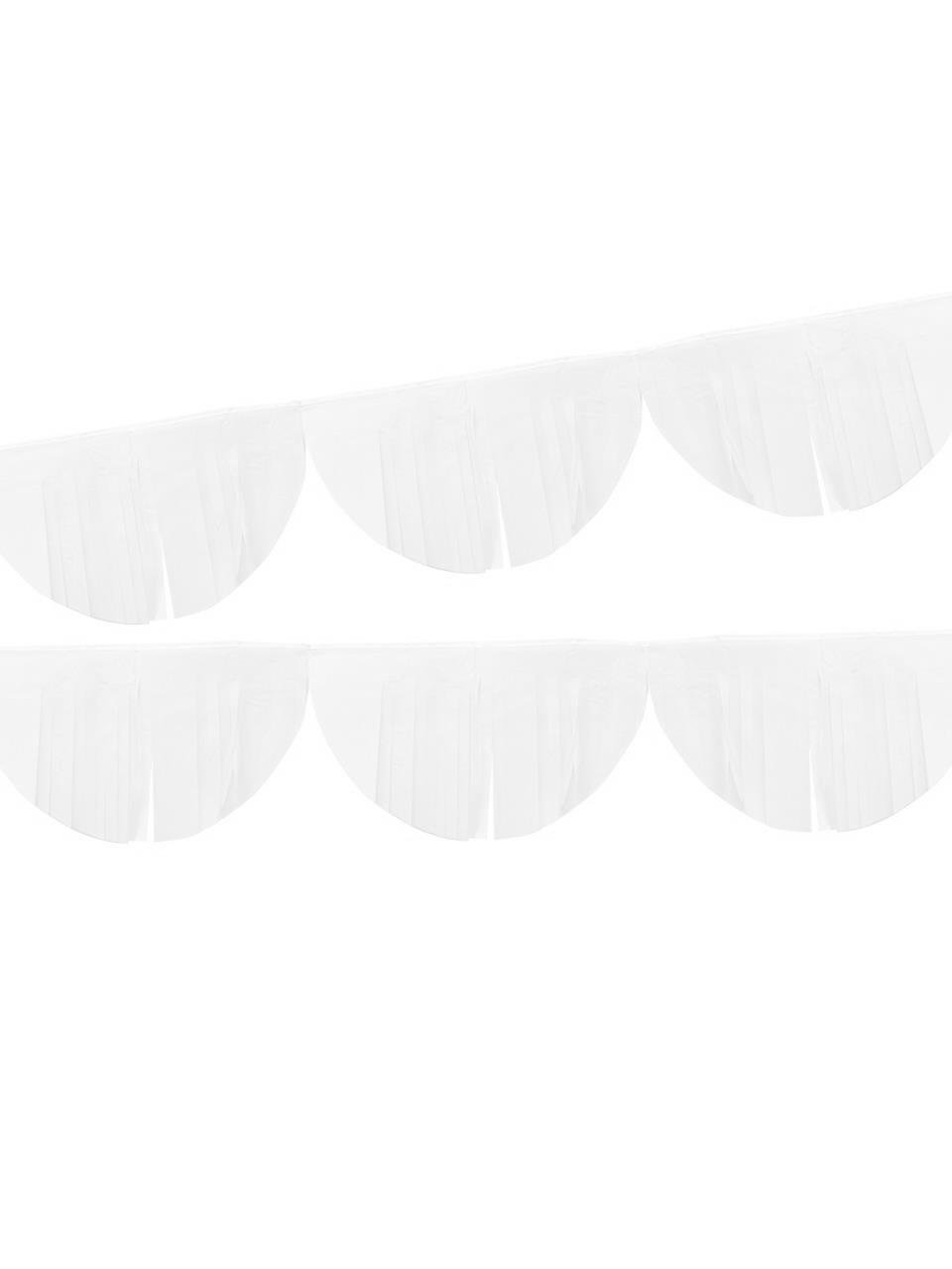 Dekoratif Püskül Süs Parti Arka Plan Süsü Beyaz