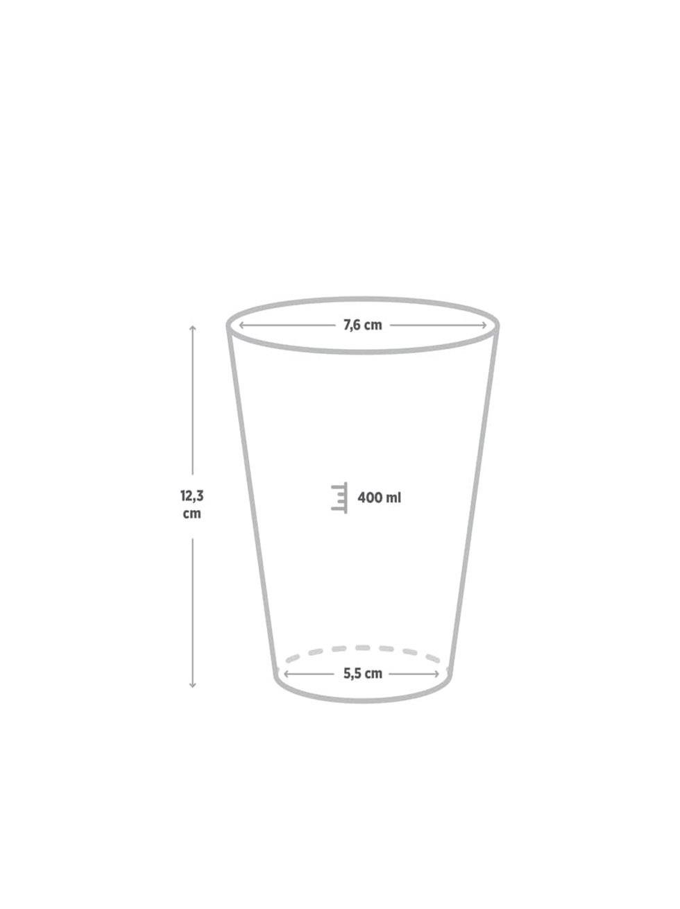 Kokteyl Bardağı Kristal Mika Bardak Şeffaf 400 Ml 15'li