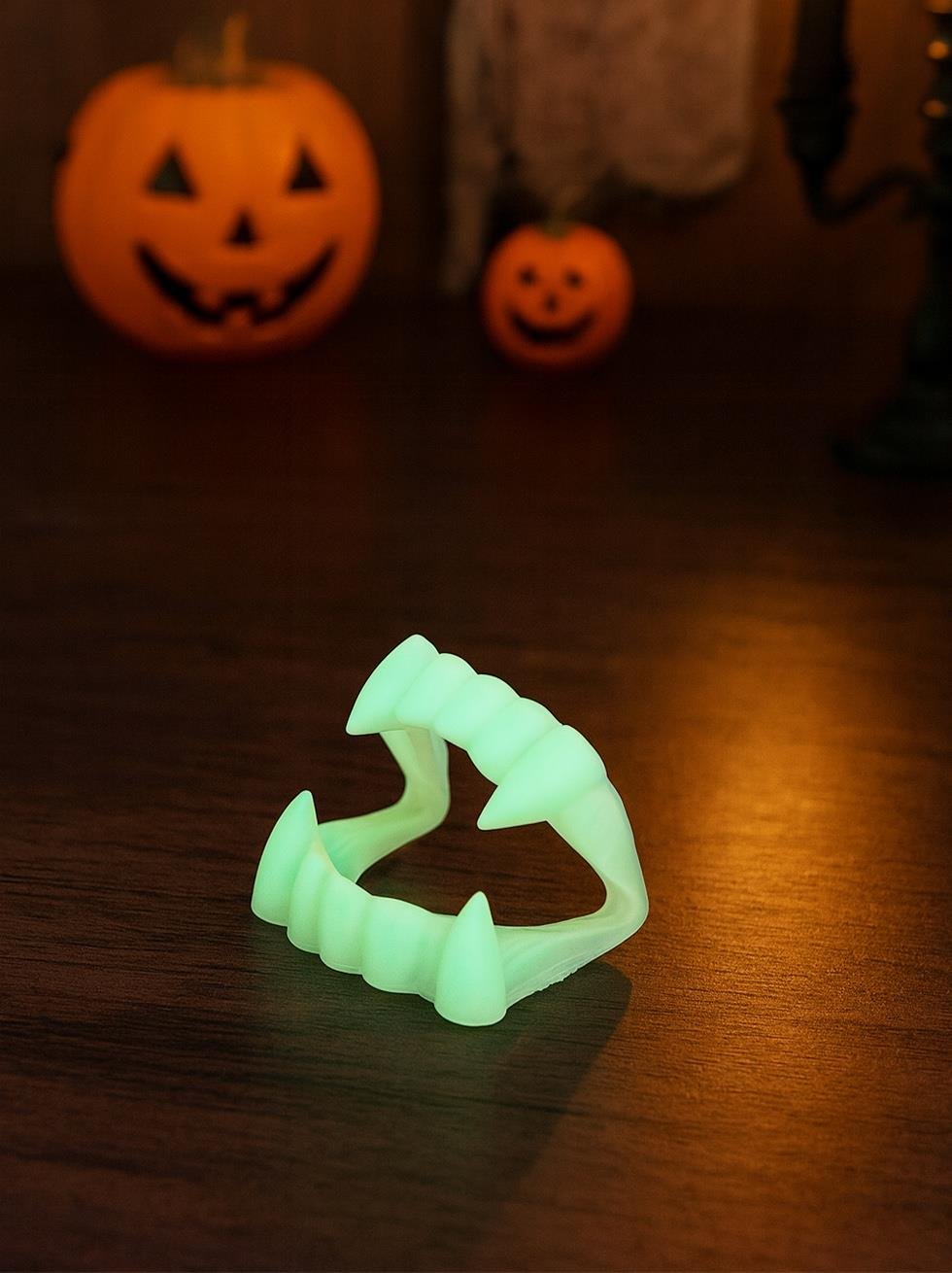 Cadılar Bayramı Fosforlu Vampir Dişi Halloween Parti Kostüm Aksesuarı