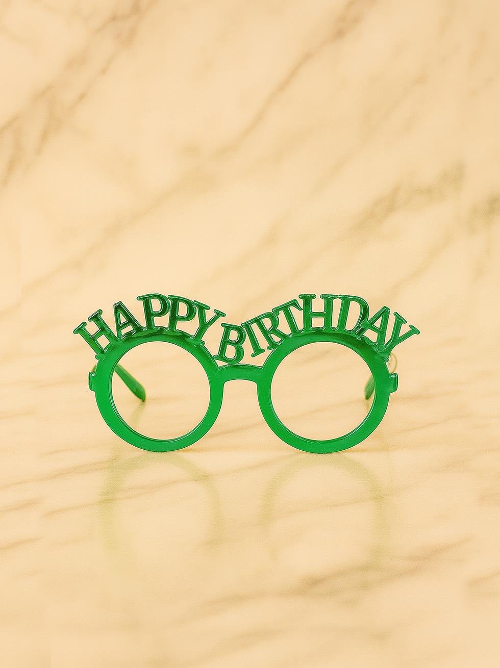 Happy Birthday Gözlük Doğum Günü Parti Aksesuarı Yeşil