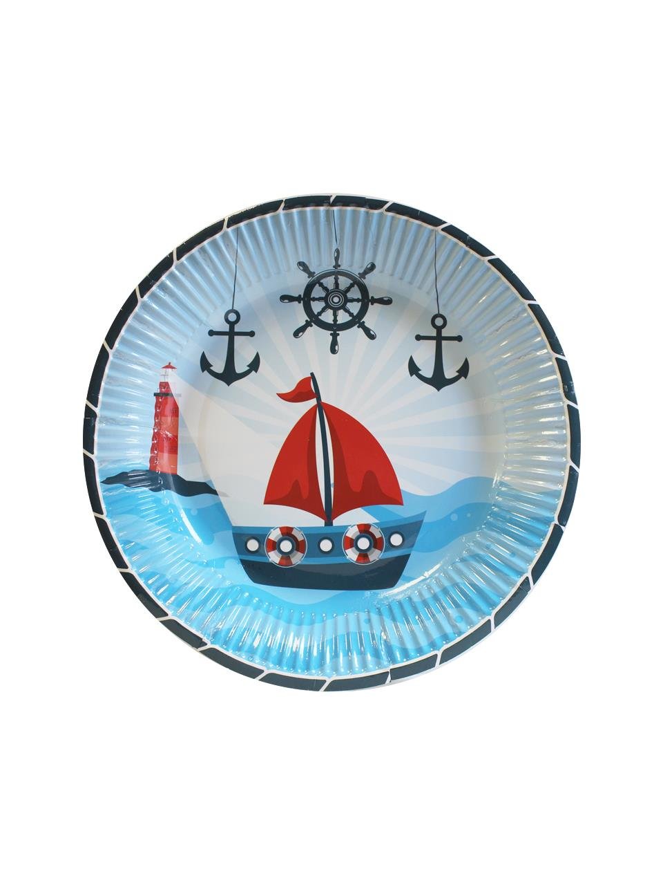 Denizci Temalı Karton Tabak Bardak Set 