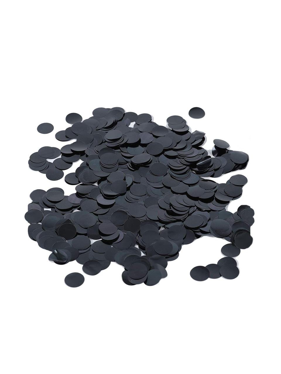 Balon Pulu Metalize Pul Konfeti Siyah