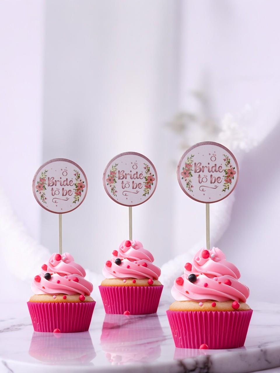 Bride Kürdan Cupcake Kürdanı Pasta Süsü 20'li